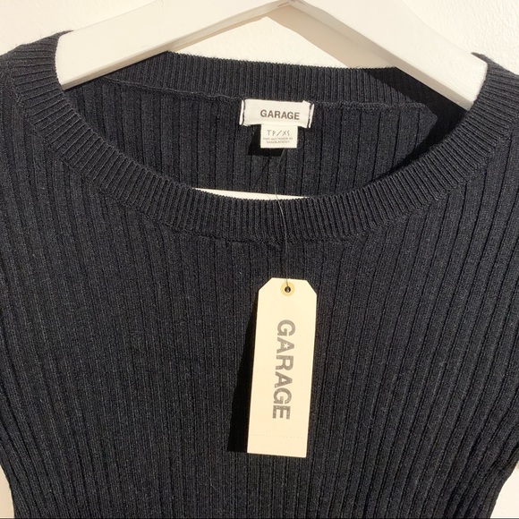 GARAGE Black Bodycon Dress NWT - Picture 2 of 8